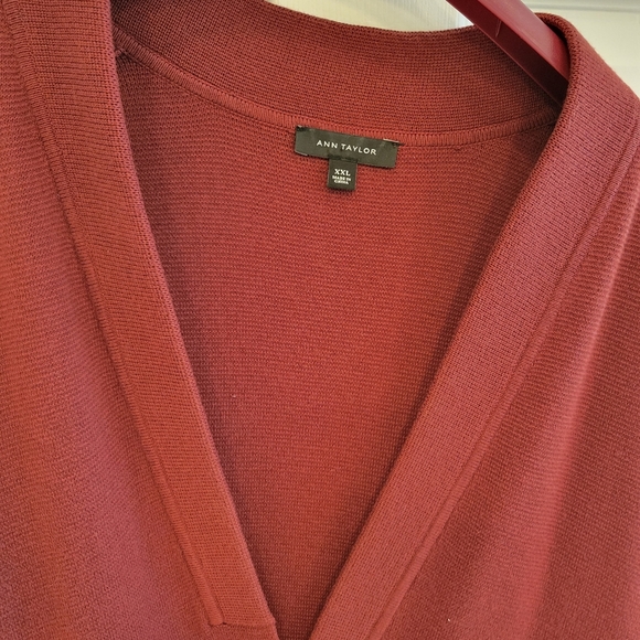 Ann Taylor's Women Plus 2XL Open Long Knitted Vest - Picture 4 of 7